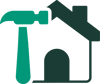 Hammer and house icon