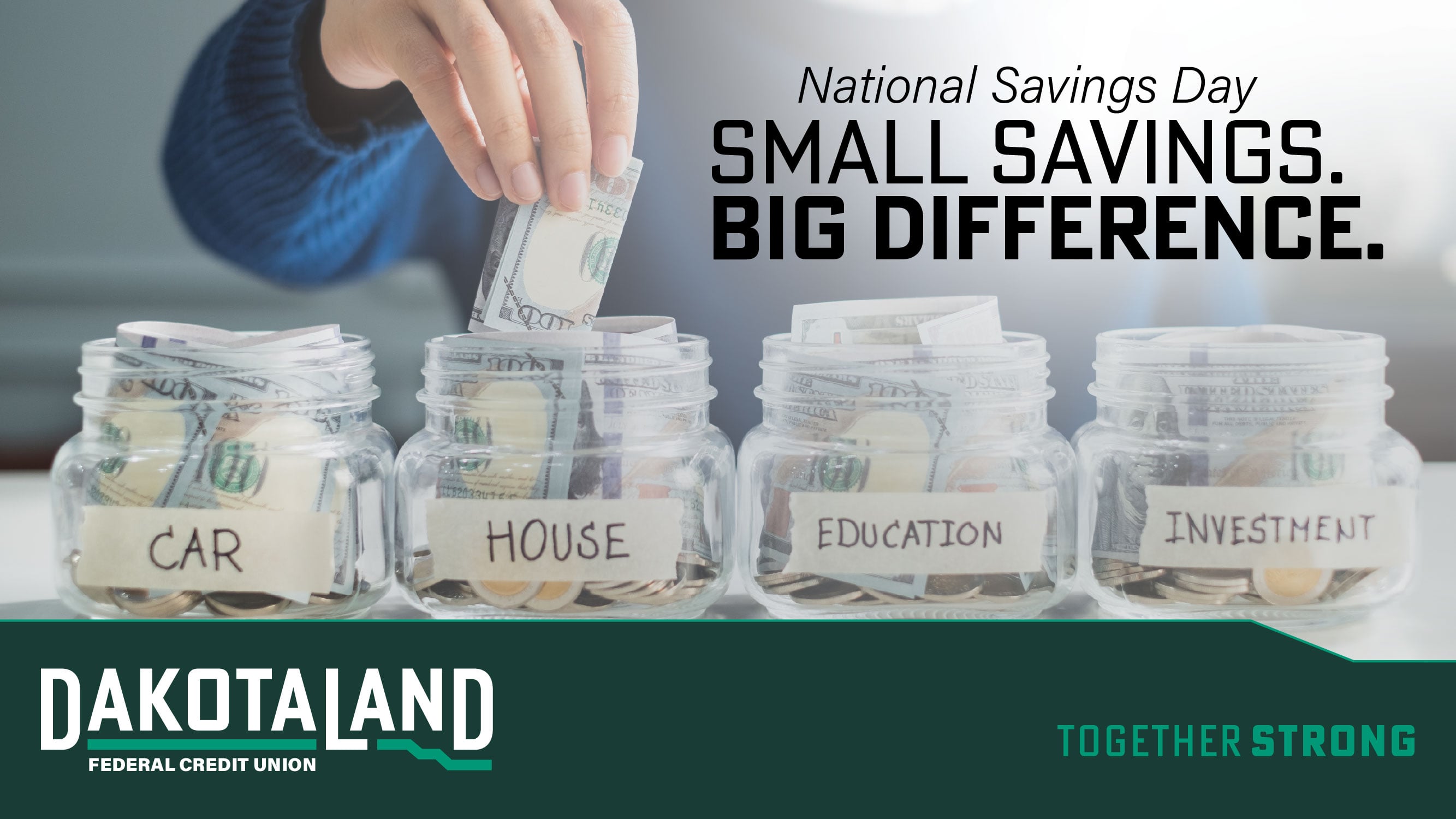 Small Savings. Big Difference